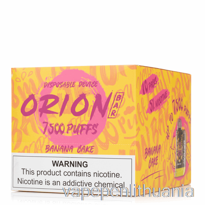 [10 Pakuočių] Pamestas Vape Orion Bar 7500 Vienkartinis Vape Skystis